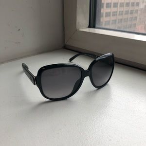 Chloé Black Big Round Sunglasses